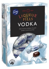 Цукерки шоколадні Fazer Liqueur Fills Vodka Original з горілкою 150 г (6416453072589)