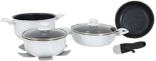Набір посуду Gimex Cookware Set induction 7 предметів White (6977221) (DAS302018)