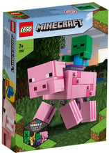 Конструктор LEGO Minecraft Большие фигурки Minecraft, Свинья и Зомби-ребёнок 159 деталей (21157)
