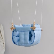Качели детские Infancy Галетные тканевые подвесные голубой