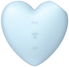 Кліторальний стимулятор Satisfyer Cutie Heart із вібрацією blue
