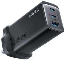 ANKER Wall Charger PowerPort 737 GaN Prime USB+2xUSB-C 120W UK Plug Black (A2148211)