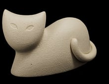 Статуетка у формі кота Linea Sette Ceramiche N38/C 9 см бежевий