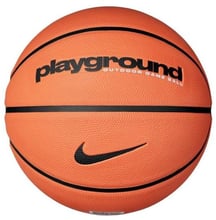 Nike EVERYDAY PLAYGROUND 8P DEFLATED AMBER/BLACK/BLACK баскетбольный size 5