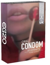 Оральные презервативы EGZO Strawberry со вкусом клубники