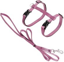 Шлея и поводок для котов Flamingo Cat Harness and Leash Ziggi светло-розовый (56248)