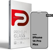 ArmorStandart Tempered Glass Pro Anti-Spy Matte Black для iPhone 14 Pro Max (ARM68605)