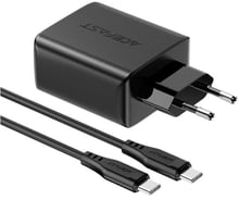 Acefast Wall Charger 2xUSB-C+USB A13 65W with USB-C Cable Black