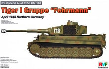 Танк Rye Field Model Tiger I Gruppe "Fehrmann", апрель 1945 г., Северная Германия