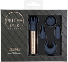 Вибромассажер Pillow Talk Secrets Desires 6-Piece Mini Massager Set - Navy