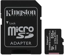 Kingston 512GB microSDXC UHS-I U3 V30 A1 Canvas Select Plus + adapter (SDCS2/512GB)