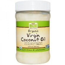 Now Foods Organic Virgin Coconut Oil Органічне натуральне кокосове масло 355 мл