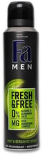 Fa Men Fresh&Free Mint & Bergamot Scent 150 ml Дезодорант-спрей с Магний-комплексом Аромат ментол-бергамот