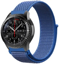 BeCover Nylon Style Blue for Samsung Galaxy Watch 42mm / Watch Active / Active 2 40/44mm / Watch 3 41mm / Gear S2 Classic / Gear Sport (705818)