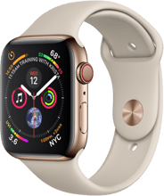 Apple Watch Series 5 40mm GPS+LTE Gold Stainless Steel Case with Stone Sport Band