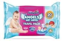 Детские влажные салфетки Ultra Compact Angels Baby 20 шт без клапана