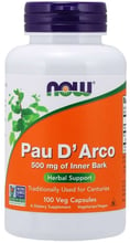 NOW Foods Pau D'Arco 500 mg 100 veg caps