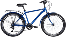 Велосипед ST 26" Discovery PRESTIGE MAN Vbr рама з багажником задн St з крилом St 2024 (синій) (OPS-DIS-26-586)