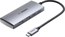 Ugreen Adapter CM480 USB-C to 2×USB3.2+2xUSB-C 10G Space Gray (30758)