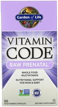 Витамины для беременных Garden of Life Vitamin Code, RAW Prenatal, 90 Vegetarian Capsules (GOL-11392)
