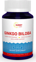 Sunny Caps Ginkgo Biloba 20 mg Гинкго Билоба 60 капсул