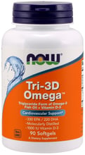 NOW Foods TRI-3D OMEGA 90 SGELS Три-3D Омега