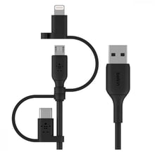 Belkin USB Cable to Micro USB/Lightning/Type-C Boost Charge 1м Black (CAC001bt1MBK)