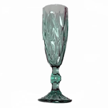 Helios Бирюза для шампанского цветное стекло 6х150 мл (6465)