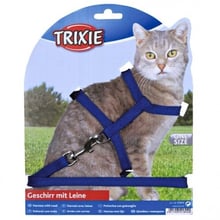 Поводок+шлея Trixie для кошек нейлон 22-42 см/ 10 мм 1.25 м (4011905041858)