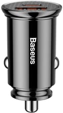 Baseus USB Car Charger USB 3.0+USB-C 30W Black (CCALL-YS01)