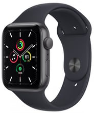 Apple Watch SE 44mm GPS+LTE Space Gray Aluminum Case with Midnight Sport Band (MKRR3)
