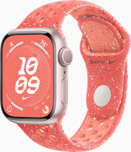 Apple Watch Series 9 41mm GPS Pink Aluminum Case with Magic Ember Nike Sport Band