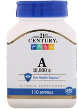 21st Century Vitamin A, 10,000 IU, 110 Softgels