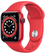 Apple Watch Series 6 44mm GPS Red Aluminum Case with (PRODUCT) RED Sport Band (M00M3)
