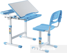 Комплект FunDesk Парта и стул-трансформеры CANTARE BLUE