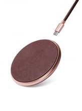 Decoded Wireless Fast Charger Leather Pad 10W Rose Metal/Burgundy (D9WC2REBY)