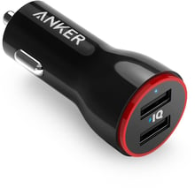 ANKER USB Car Charger PowerDrive 2 24W 2xUSB V3 Black (A2310G11)