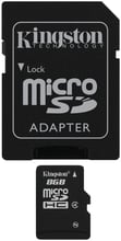 Kingston 8GB microSDHC Class 4 + adapter (SDC4/8GB)