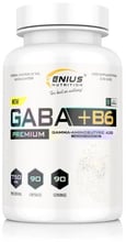 Genius Nutrition GABA + B6 Габа + Вітамін Б6 90 капсул