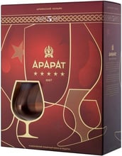 Набір бренді Ararat 5 років та бокал 0.7л 40% (STA4850001004226)