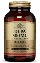 Solgar DLPA Free Form 500 mg 100 Vegetable Capsules