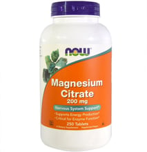 NOW Foods Magnesium Citrate 200 mg 250 tabs