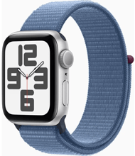 Apple Watch SE 2 2023 40mm GPS Silver Aluminum Case with Winter Blue Sport Loop (MRE33) Approved Витринный образец