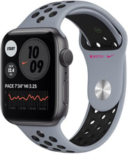 Apple Watch Series 6 Nike 44mm GPS Space Gray Aluminum Case with Obsidian Mist / Black Nike Sport Band (M02M3,MG403AM)