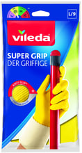 Рукавички латексні Vileda Super Grip надміцні для господарських робіт розмір L (8001940003368)