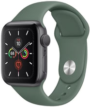 Apple Watch Series 5 40mm GPS Space Gray Aluminum Case with Pine Green Sport Band
