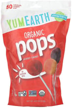 YumEarth Pops Чупачупсы с разными фруктовыми вкусами органик 50 шт 310 г