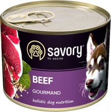 Влажный корм Savory для взрослых собак с говядиной 200 г (30426)