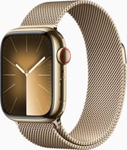 Apple Watch Series 9 41mm GPS+LTE Gold Stainless Steel Case with Gold Milanese Loop (MRJ73)