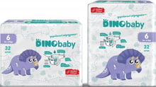 Подгузники детские DinoBaby 6 (16+кг) 32 шт